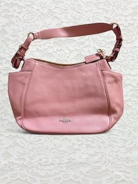 Coach Blush Pink Pebbled Leather Shoulder
